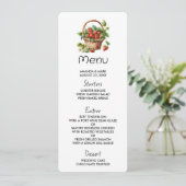 ウィッカーバスケットに入った新鮮なイチゴ 招待状 (スタンド正面)