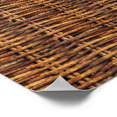 ウィッカーバスケットパターン ポスター (角)