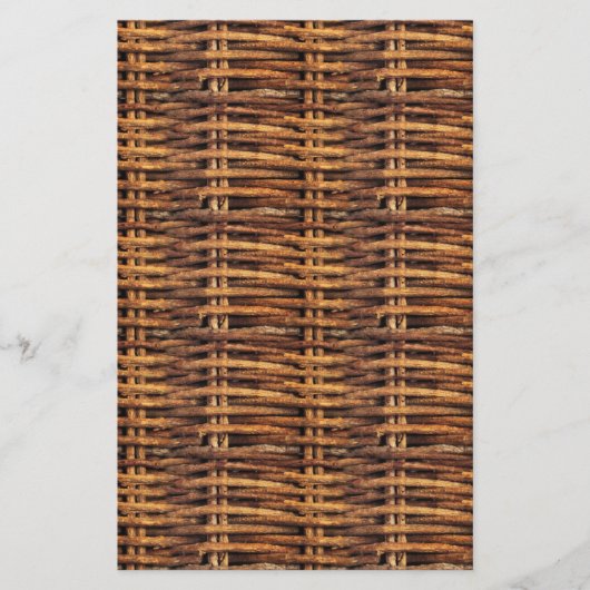 ウィッカーバスケットパターン 便箋 (正面)