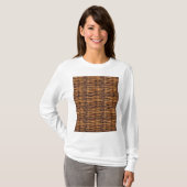ウィッカーバスケットパターン Tシャツ (正面フル)