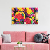 ウィッカーバスケット キャンバスプリント (インサイチュ (リビング))