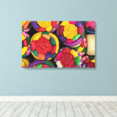 ウィッカーバスケット キャンバスプリント (インサイチュ (ウッドフロア))