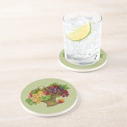 ウィッカーフルーツバスケットヴィネージアートコースター コースター (側面)