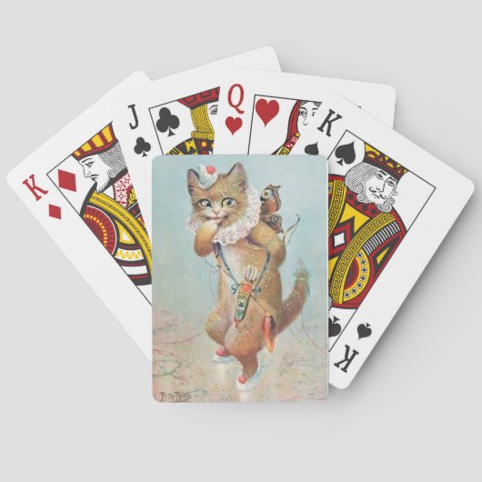 ウィッカーベッドに入ったヘレナ・マグワイア猫 トランプ (裏面)