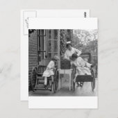 ウィッカーホイールチェア, 1920s ポストカード (正面/裏面)