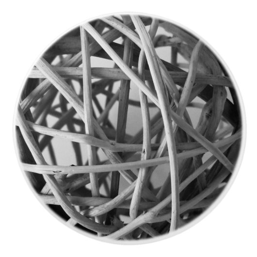 ウィッカーボー素朴ル セラミックノブ (正面)