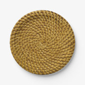 ウィッカールッパーソナライズされたクボヘミアンボホ紙プラット ペーパープレート (正面)