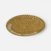 ウィッカールッパーソナライズされたクボヘミアンボホ ペーパープレート (アングル)