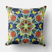 ウィッカー万華鏡のように千変万化するパターン枕 クッション (正面)