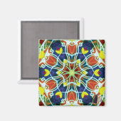 ウィッカー万華鏡のように千変万化するパターン磁石 マグネット (正面/裏面)