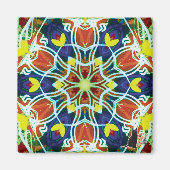 ウィッカー万華鏡のように千変万化するパターン磁石 マグネット (正面)