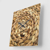 ウィッカー スクエア壁時計 (傾斜)