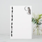 ウィッカ信者のフクロウ- Hecateの保護者 便箋 (スタンド正面)