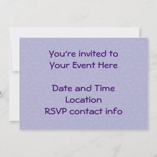 ウィッカ信者の星および蝶 招待状 (裏面)