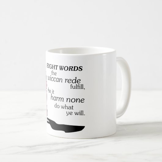 ウィッカ信者のRedeの古代女神 コーヒーマグカップ (正面右)