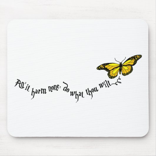 ウィッカ信者のrede マウスパッド (正面)