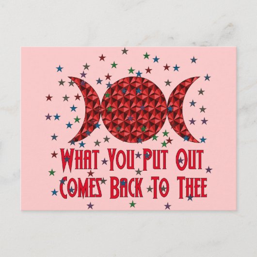 ウィッカ信者カルマ ポストカード (正面)