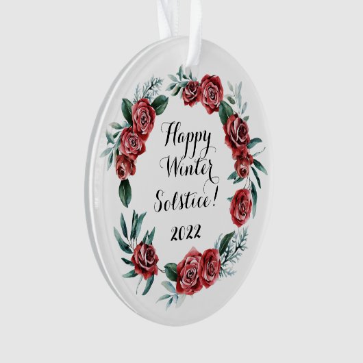 ウィッカ信者ハッ異教のプウィンターソルティッシュ2022オーナメント オーナメント (正面)