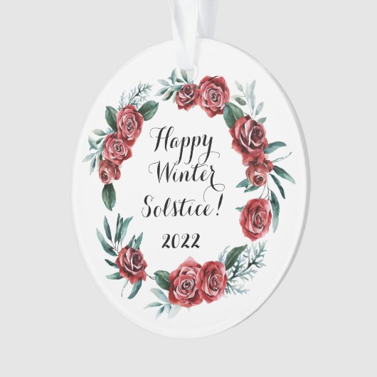 ウィッカ信者ハッ異教のプウィンターソルティッシュ2022オーナメント オーナメント (正面)