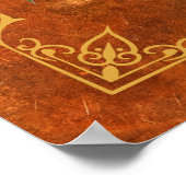 ウィッカ信者フォレストペンタグラムデジタルアート ポスター (角)