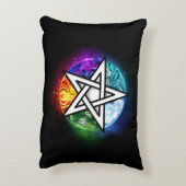 ウィッカ信者ペンタグラム アクセントクッション (裏面(縦))