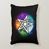 ウィッカ信者ペンタグラム アクセントクッション (正面(垂直))
