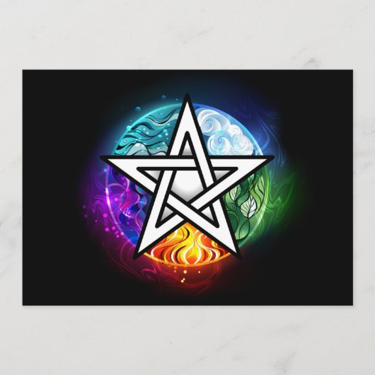 ウィッカ信者ペンタグラム アドバイスカード (正面)