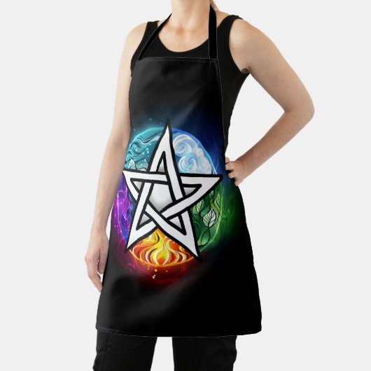 ウィッカ信者ペンタグラム エプロン (インサイチュ)