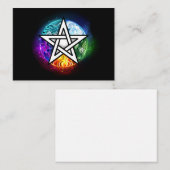 ウィッカ信者ペンタグラム エンクロージャーカード (正面/裏面)
