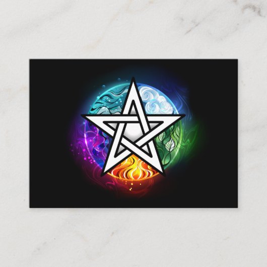ウィッカ信者ペンタグラム エンクロージャーカード (正面)