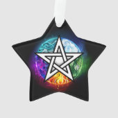 ウィッカ信者ペンタグラム オーナメント (裏面)