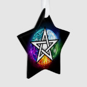 ウィッカ信者ペンタグラム オーナメント (正面)