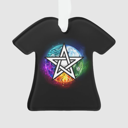 ウィッカ信者ペンタグラム オーナメント (正面)