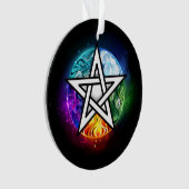 ウィッカ信者ペンタグラム オーナメント (正面)
