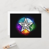 ウィッカ信者ペンタグラム カード (正面/裏面インサイチュ)