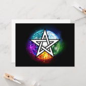 ウィッカ信者ペンタグラム カード (正面/裏面インサイチュ)