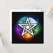 ウィッカ信者ペンタグラム カード (正面/裏面インサイチュ)