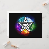 ウィッカ信者ペンタグラム カード (正面/裏面インサイチュ)