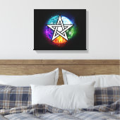 ウィッカ信者ペンタグラム キャンバスプリント (インサイチュ (寝室))