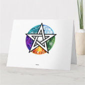 ウィッカ信者ペンタグラム サンキューカード (裏面)