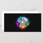 ウィッカ信者ペンタグラム サンキューカード (正面/裏面)