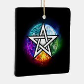 ウィッカ信者ペンタグラム セラミックオーナメント (右)