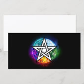 ウィッカ信者ペンタグラム セーブザデート (正面/裏面)