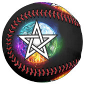 ウィッカ信者ペンタグラム ソフトボール (正面左)