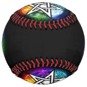 ウィッカ信者ペンタグラム ソフトボール (裏面)