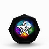 ウィッカ信者ペンタグラム フォトブロック (正面)