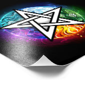 ウィッカ信者ペンタグラム フォトプリント            (角)