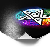 ウィッカ信者ペンタグラム フォトプリント            (角)