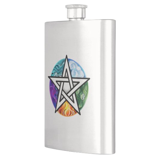 ウィッカ信者ペンタグラム フラスク (左)