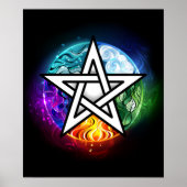 ウィッカ信者ペンタグラム ポスター (正面)